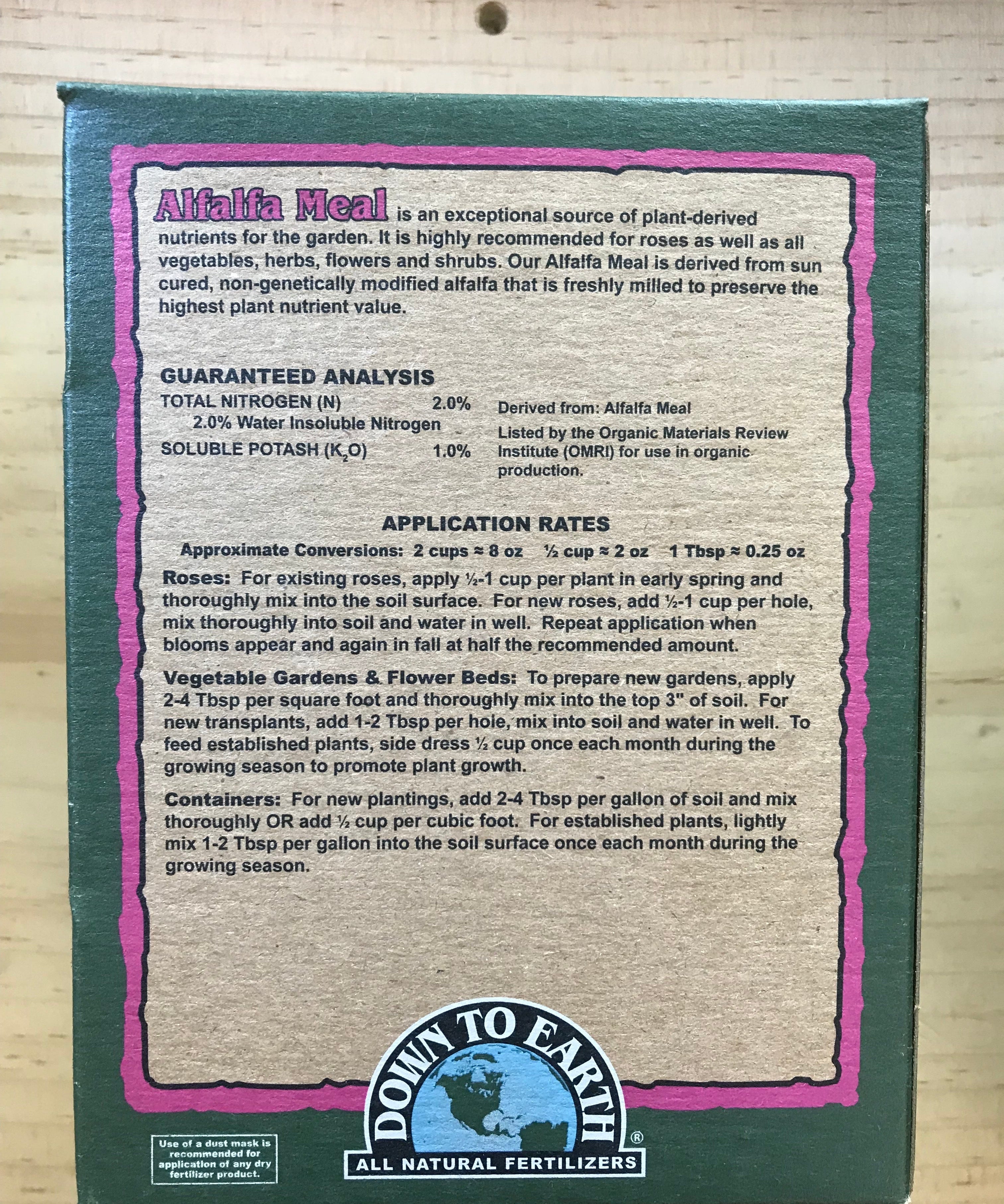 Alfalfa Meal - Sow True Seed