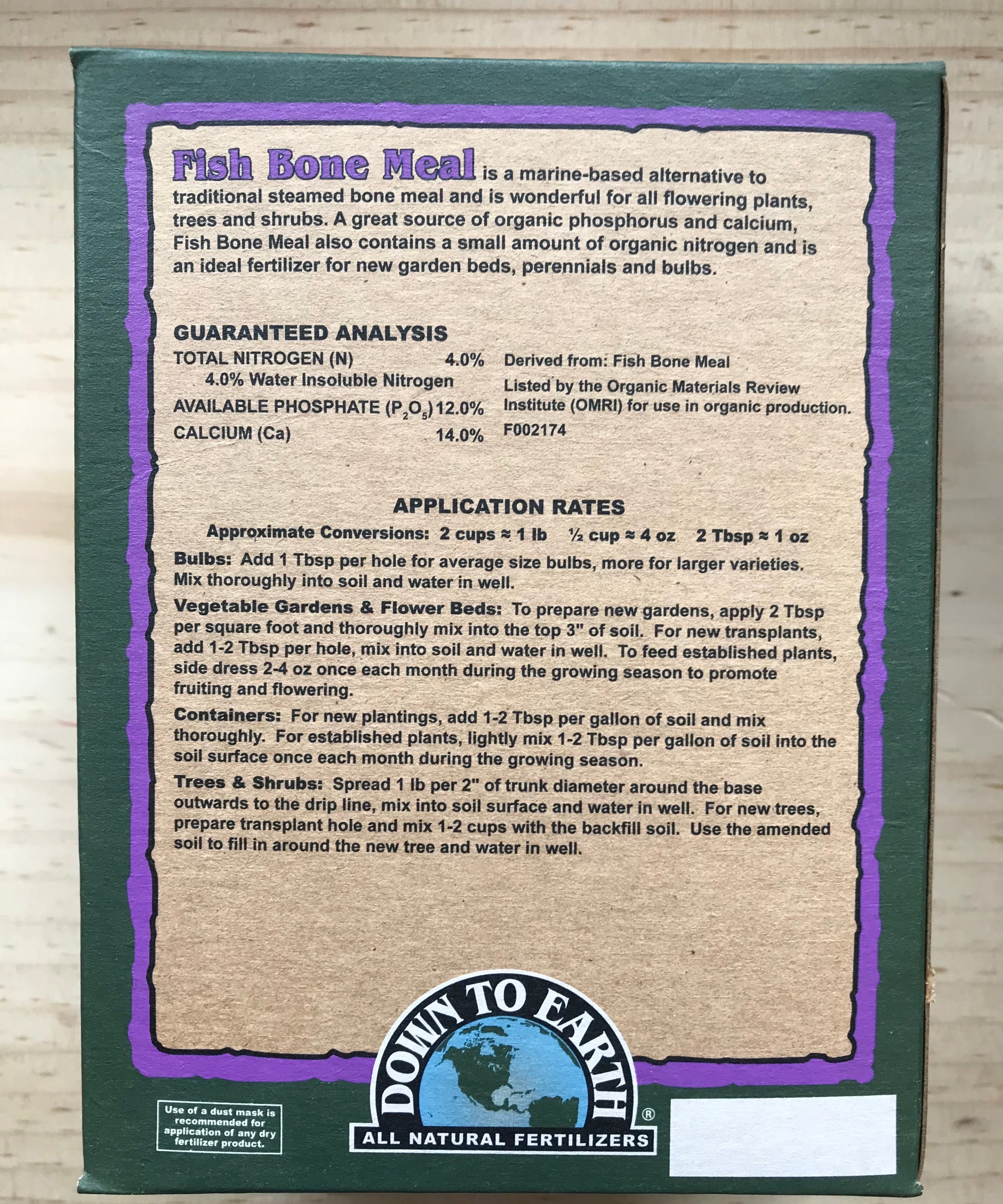 Fish Bone Meal - Sow True Seed