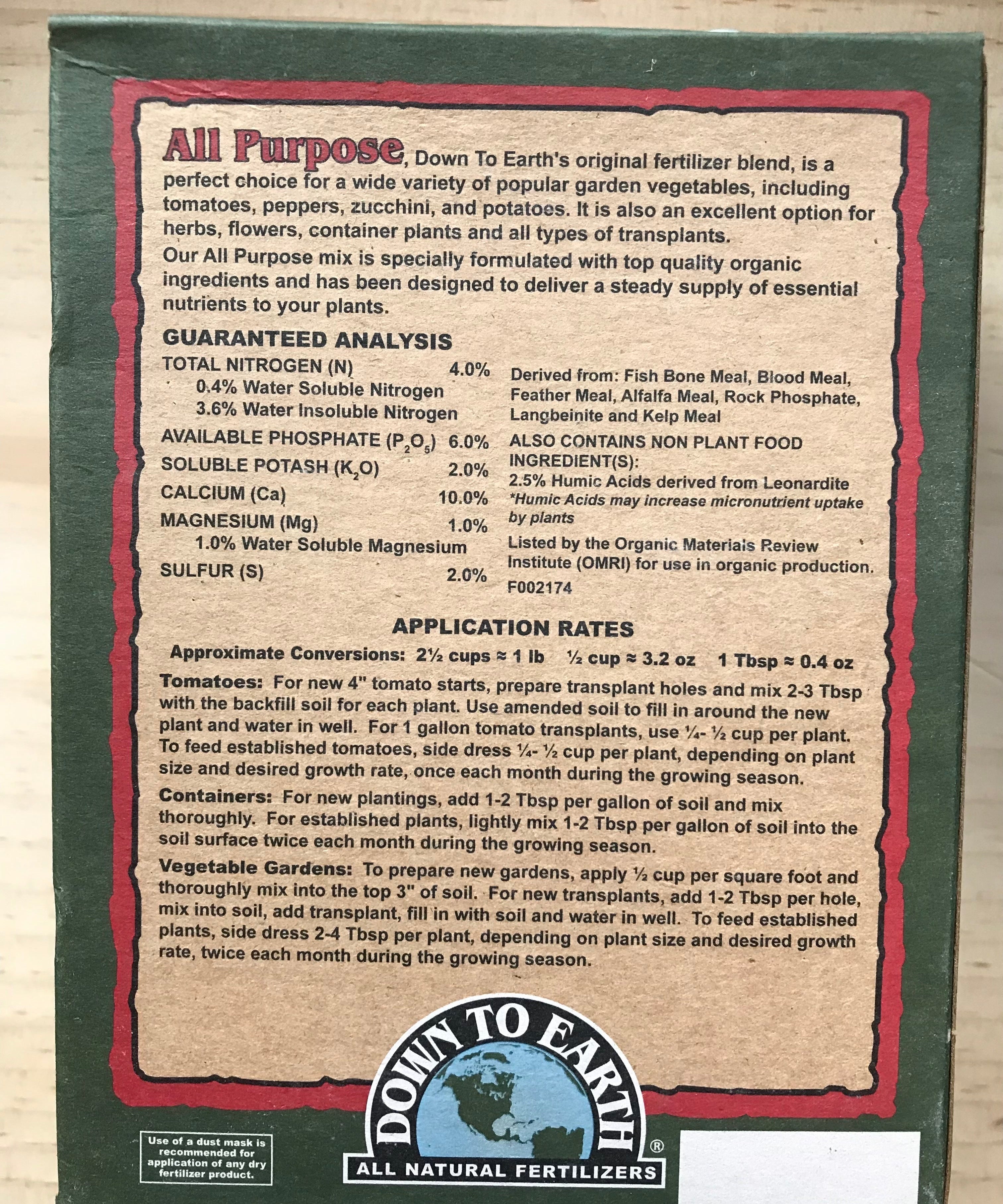 All Purpose Original Fertilizer Blend - Sow True Seed
